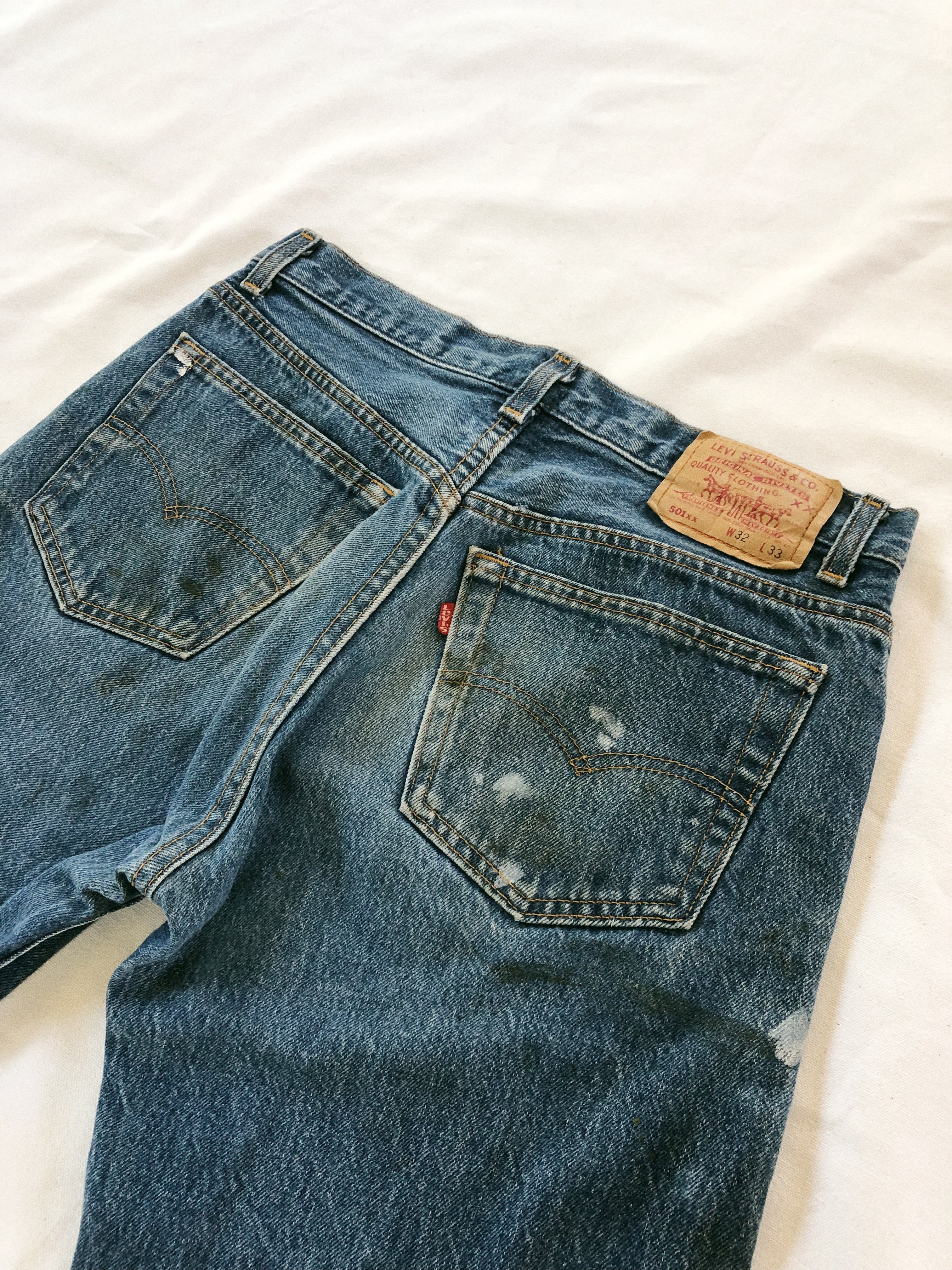 90’s Paint Splattered 501 Levi’s