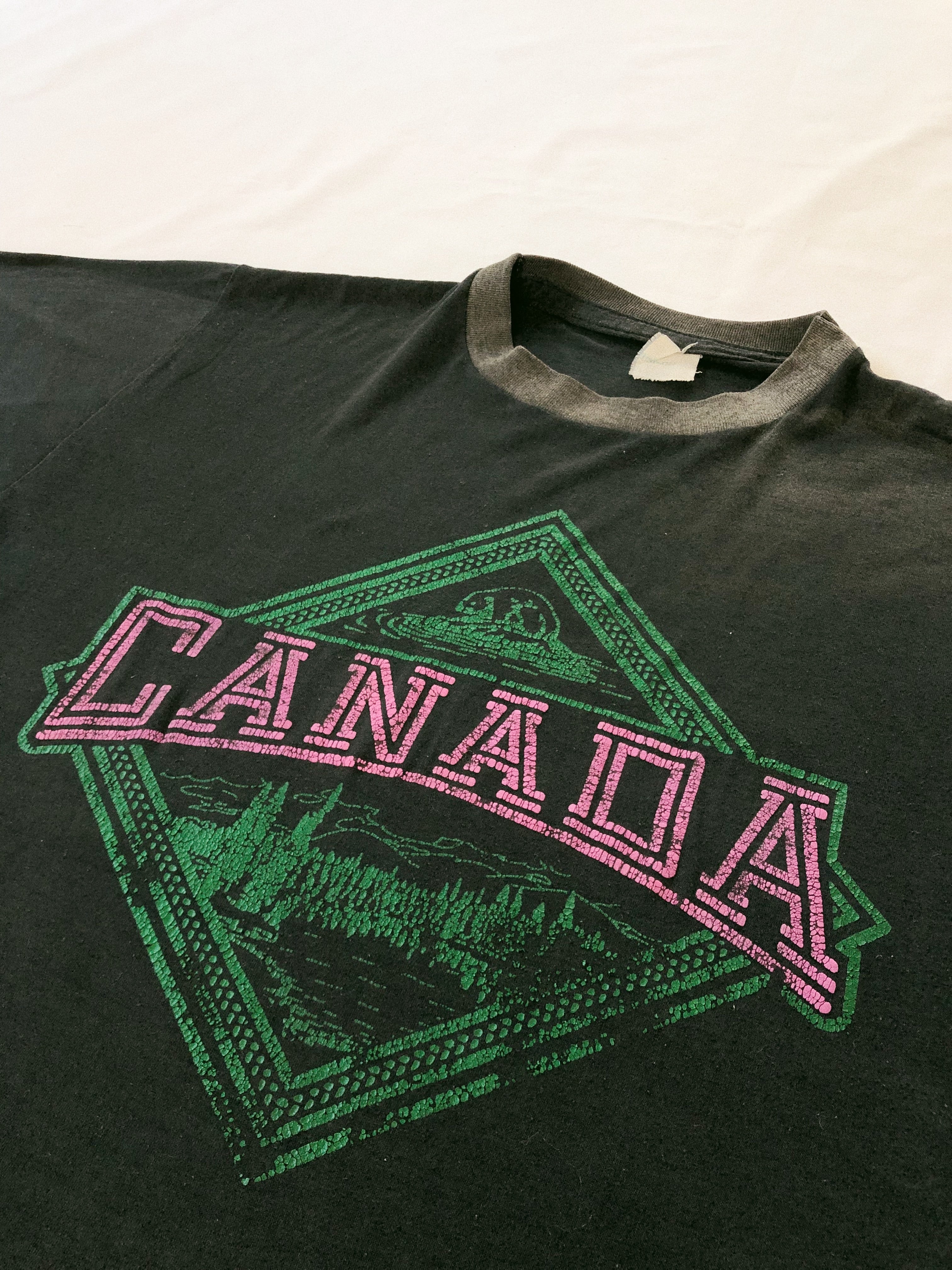 Contrast Faded Canada T-shirt