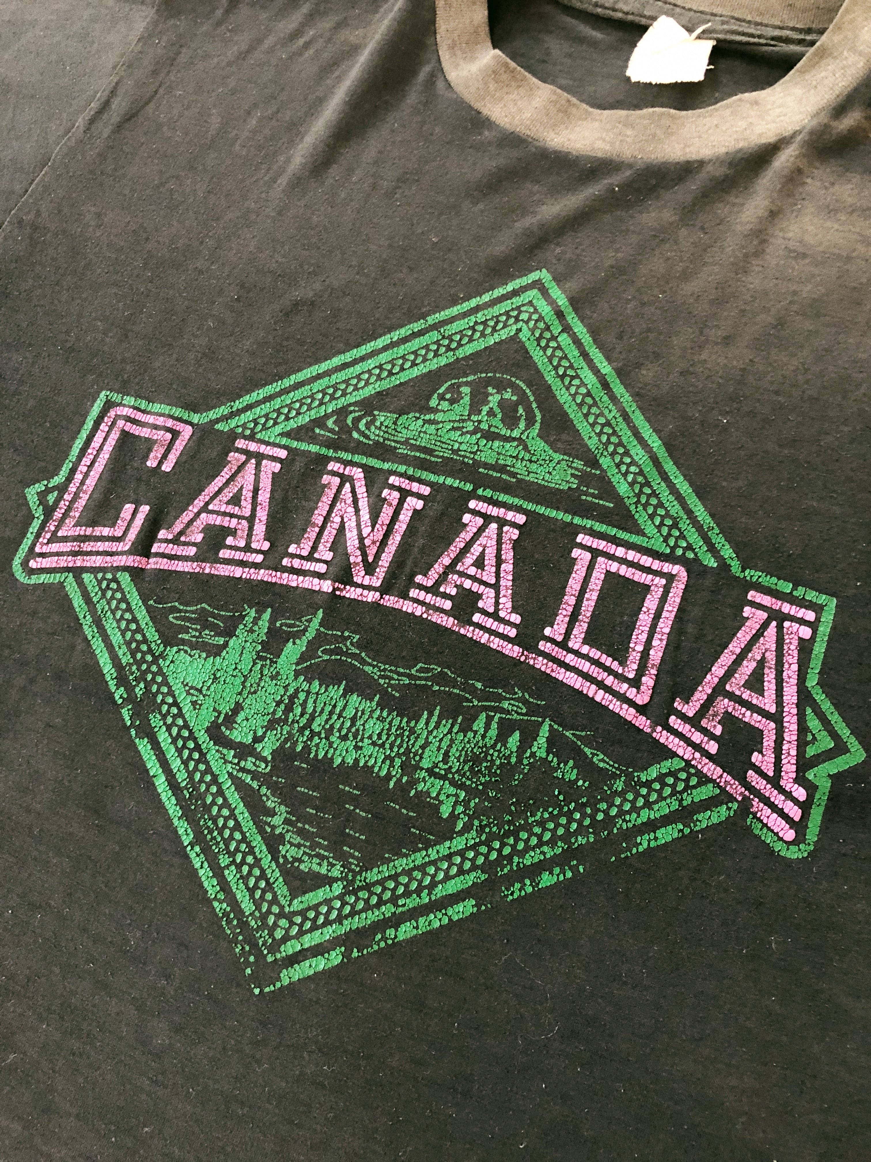 Contrast Faded Canada T-shirt