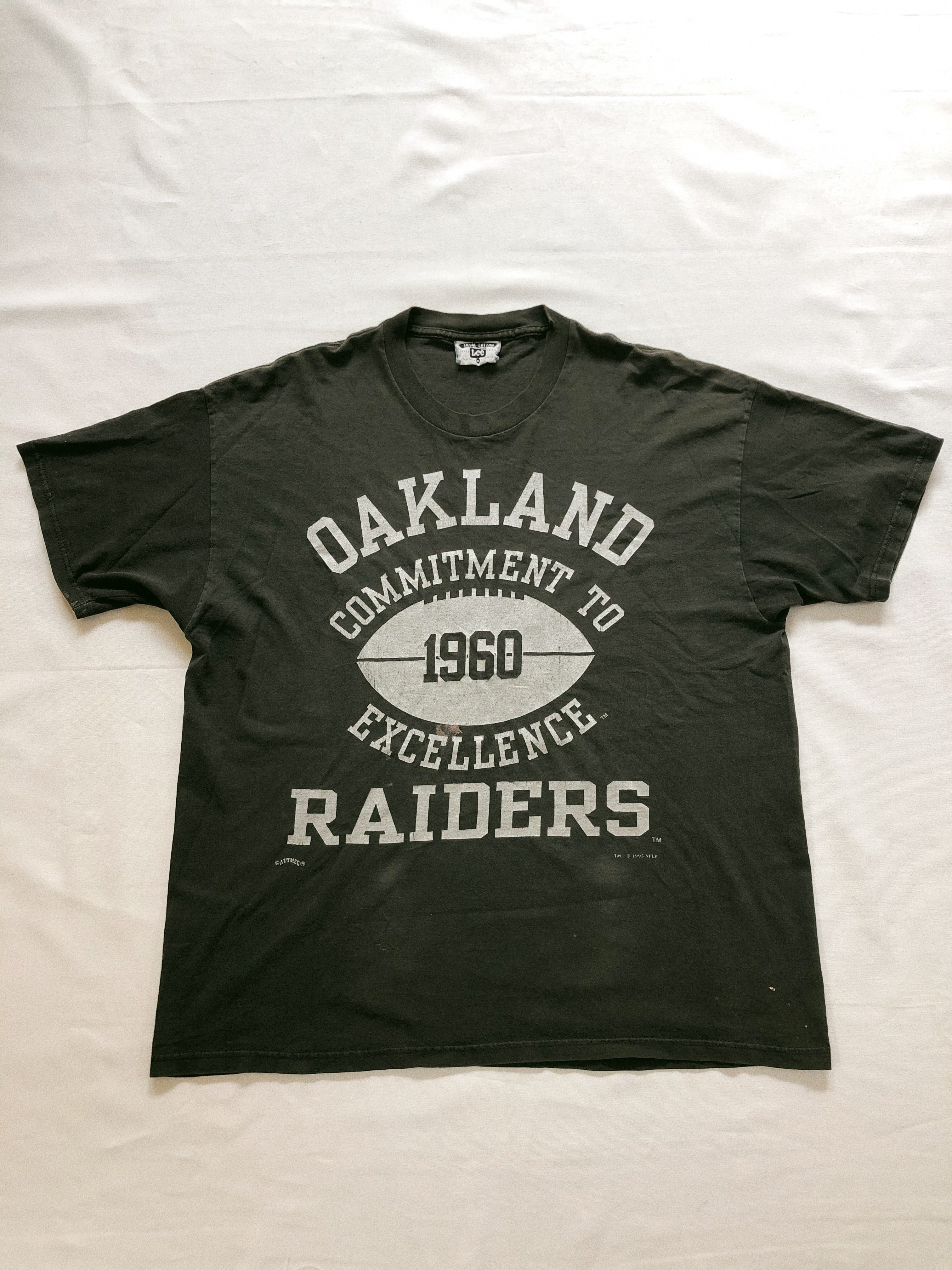 Vintage Oakland Raiders All Over Print T Shirt -   Norway